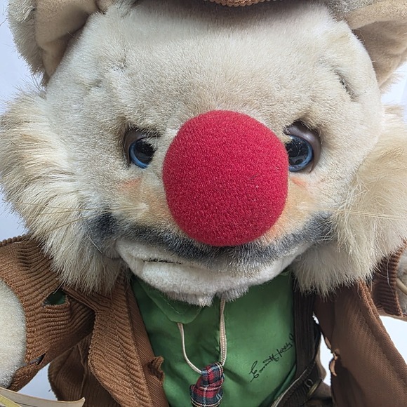 Vintage Emmitt Kelly Jr Animal Clown Bear By Luigi Amani, Plush 18" Doll - Picture 2 of 13